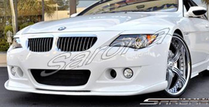 Custom BMW 6 Series  Coupe & Convertible Front Add-on Lip (2004 - 2010) - $350.00 (Part #BM-032-FA)